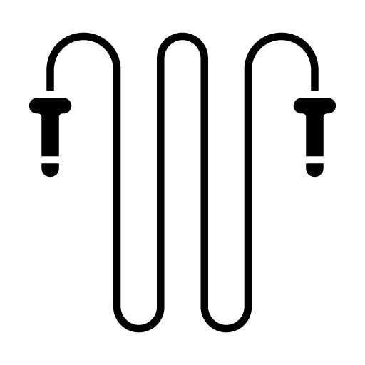 Jumping Rope Glyph Icon | Pilates