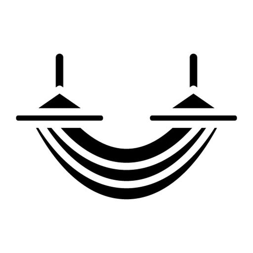 Hammock Glyph Icon | Retirement