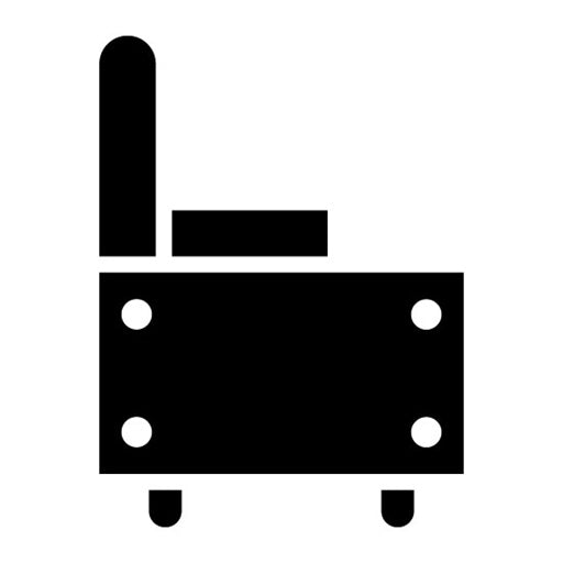 Relaxation Chair Glyph Icon