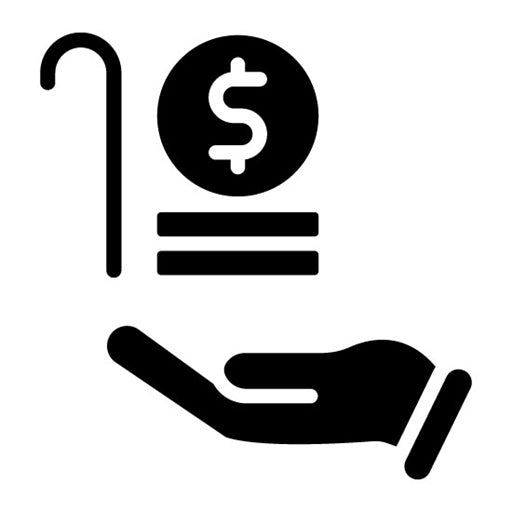 Retirement Fund Glyph Icon
