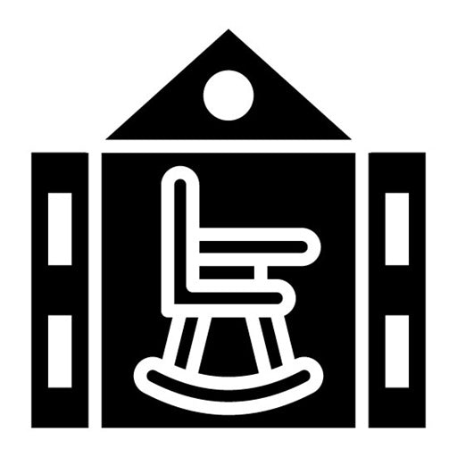 Retirement Home Glyph Icon | Retirement
