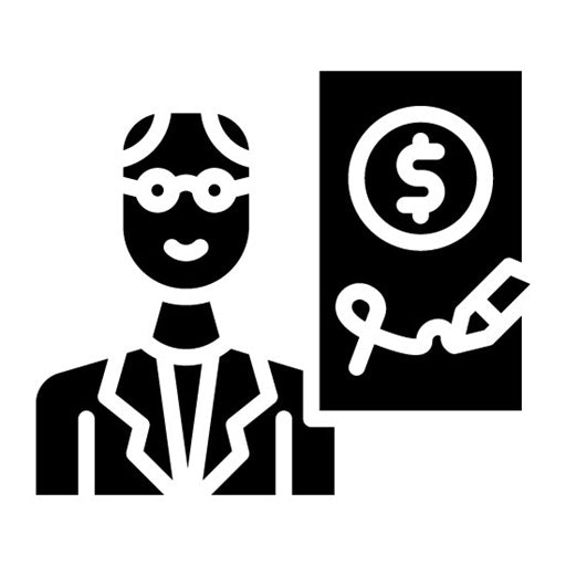 Retirement Portfolio Glyph Icon