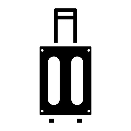 Travel Suitcase Glyph Icon