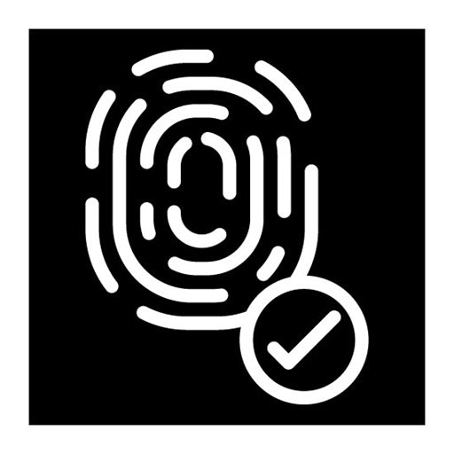 Biometrics Glyph Icon | Information Security
