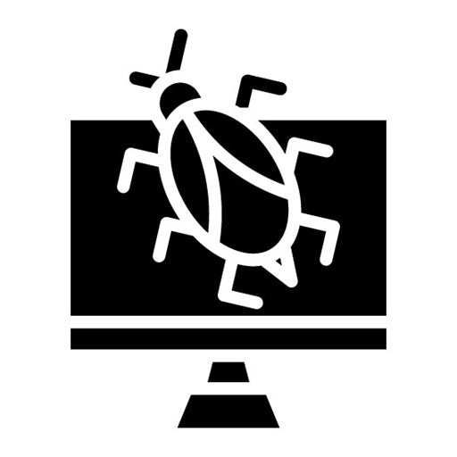 Virus Glyph Icon | Information Security