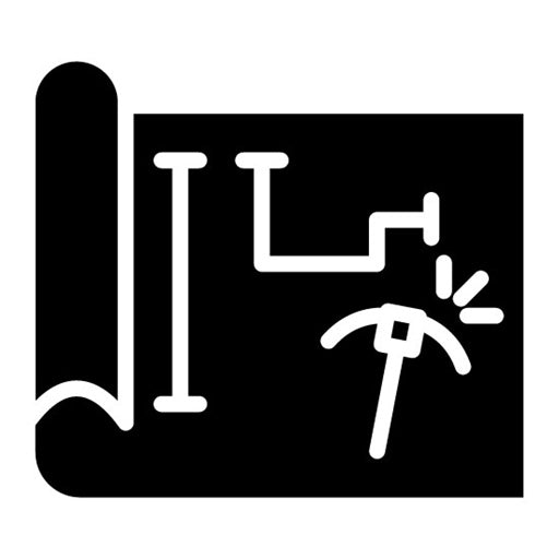 Crafting Blueprint Glyph Icon