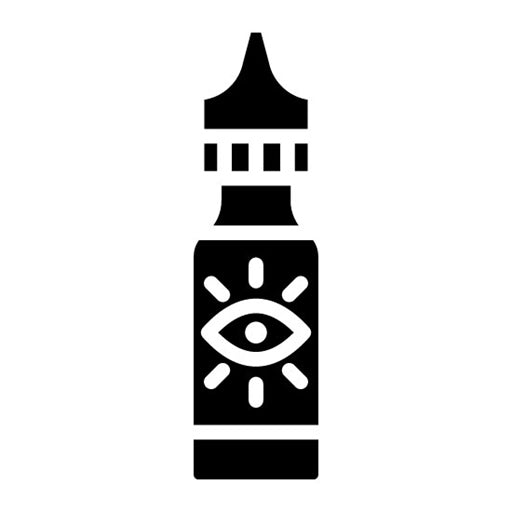 Eye Drops Bottle Glyph Icon