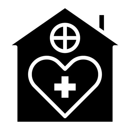 Home Visit Glyph Icon