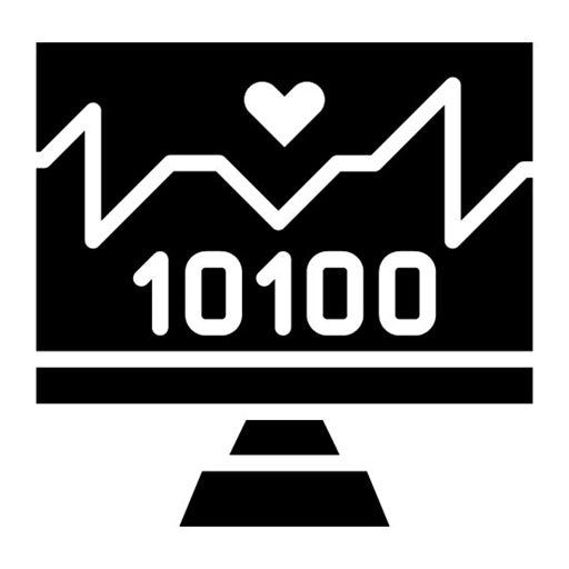 Medical Software Glyph Icon