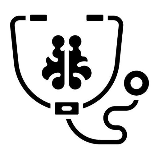 Neurology Glyph Icon | Psychiatric Hospitals