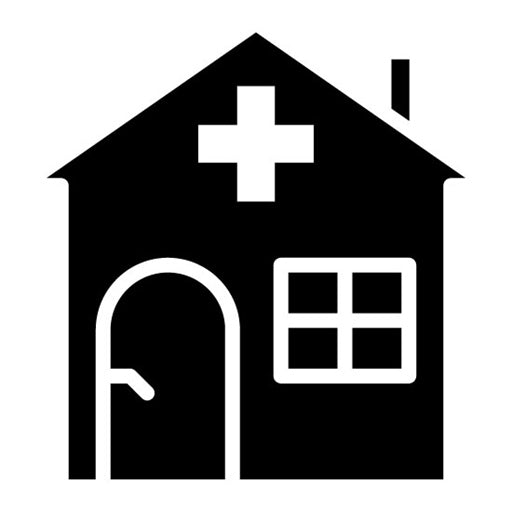 Nursing Home Glyph Icon | Psychiatric Hospitals
