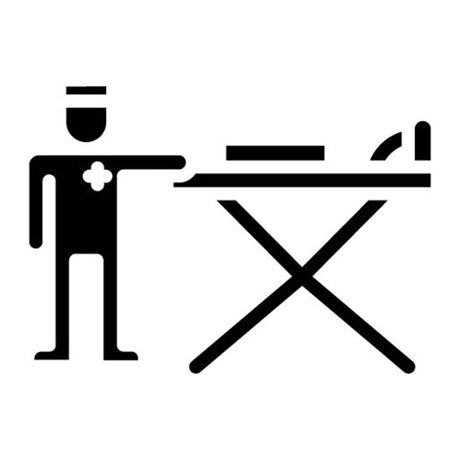 Patient Transport Glyph Icon
