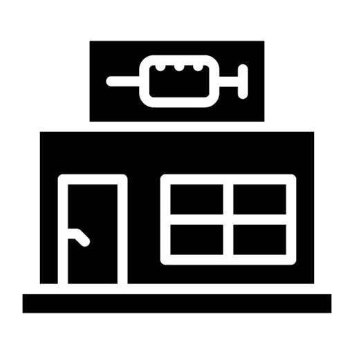 Vaccine Clinic Glyph Icon