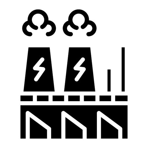 Energy Plant Glyph Icon