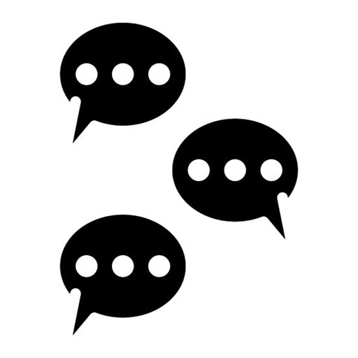 Chat Bubbles Glyph Icon