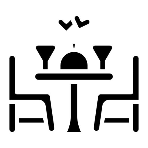 Dinner Date Glyph Icon