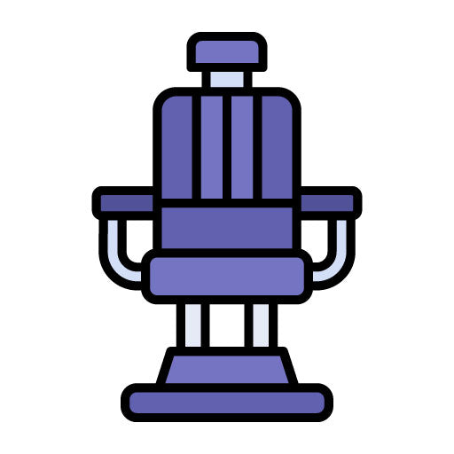 Barber Chair Filled Icon