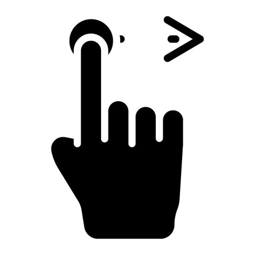 Swipe Right Glyph Icon
