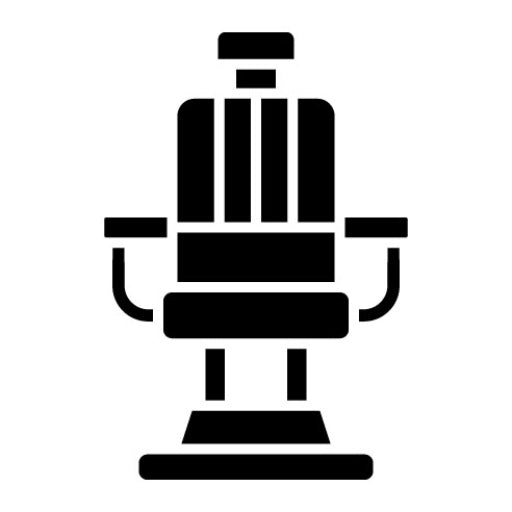 Barber Chair Glyph Icon