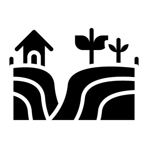 Eco Farming Glyph Icon