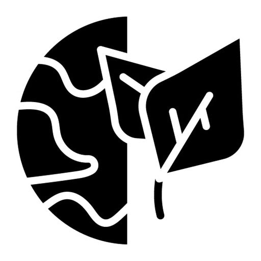 Eco Globe Glyph Icon