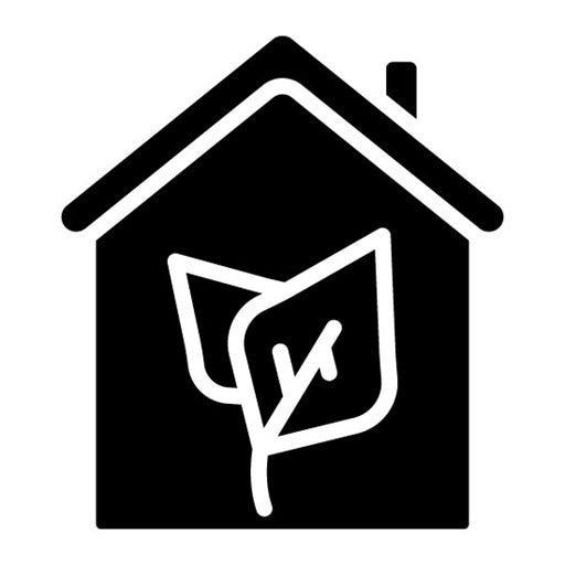 Eco House Glyph Icon