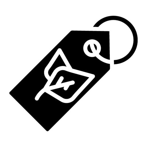 Eco Label Glyph Icon