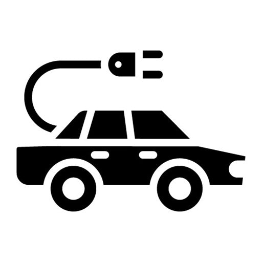 Electric Car Glyph Icon | Eco Development