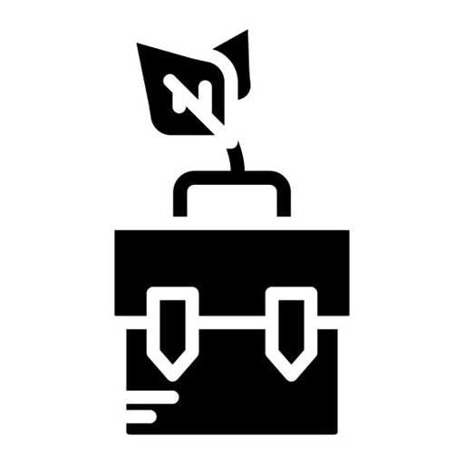 Green Business Glyph Icon