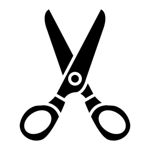 Scissor Glyph Icon | Hair Salon