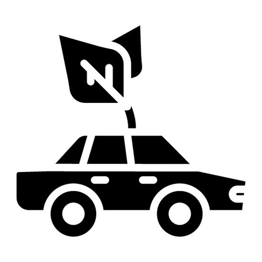 Green Transportation Glyph Icon