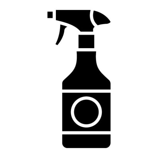 Water Spray Glyph Icon