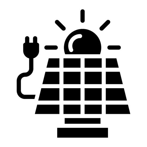 Solar Panel Glyph Icon | Eco Development