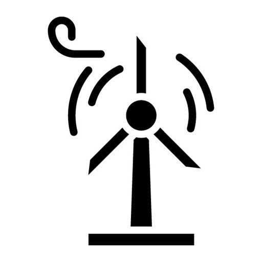 Wind Turbine Glyph Icon | Eco Development