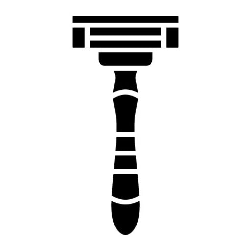 Razor Glyph Icon | Hair Salon