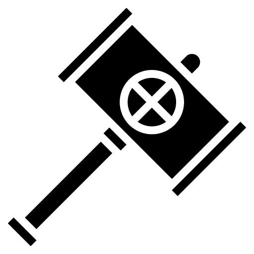 Kingdom Hammer Glyph Icon