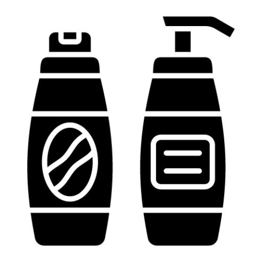 Shampoo Glyph Icon | Hair Salon