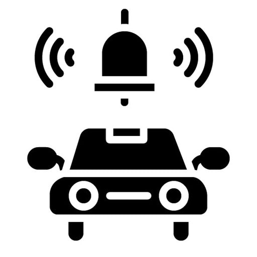 Car Alarm Glyph Icon