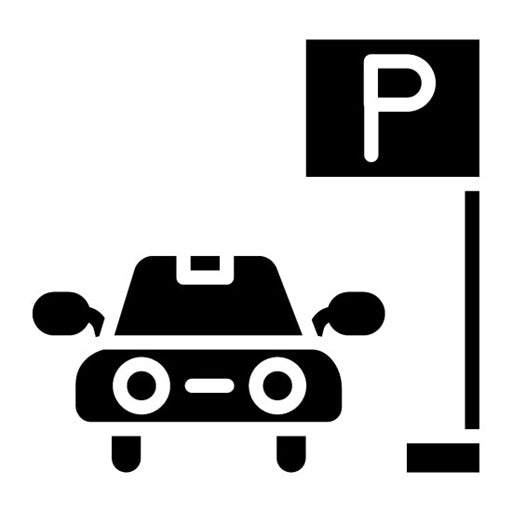 Car Parking Glyph Icon