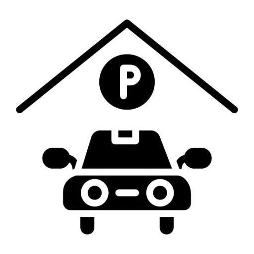 Hotel Parking Glyph Icon