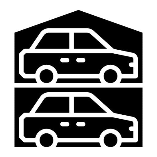Parking Garage Glyph Icon