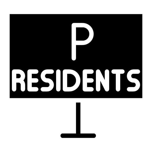 Resident Parking Glyph Icon