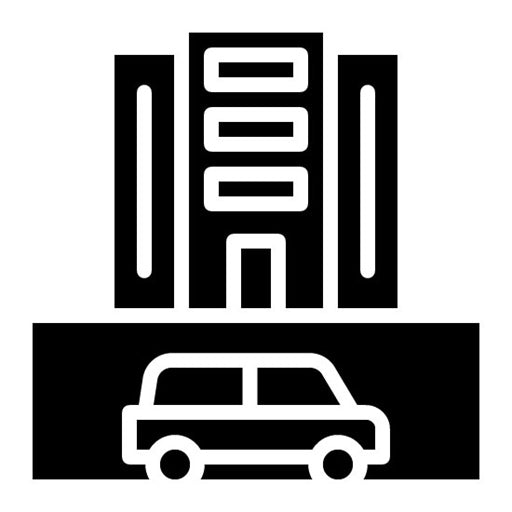 Underground Parking Glyph Icon
