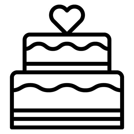 Anniversary Cake Topper Icon