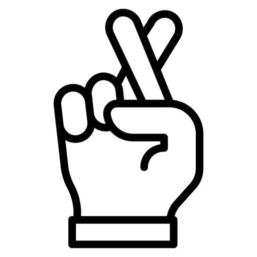 Anniversary Crossed Fingers Icon