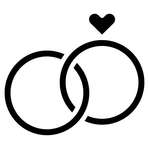 Anniversary Ring Glyph Icon