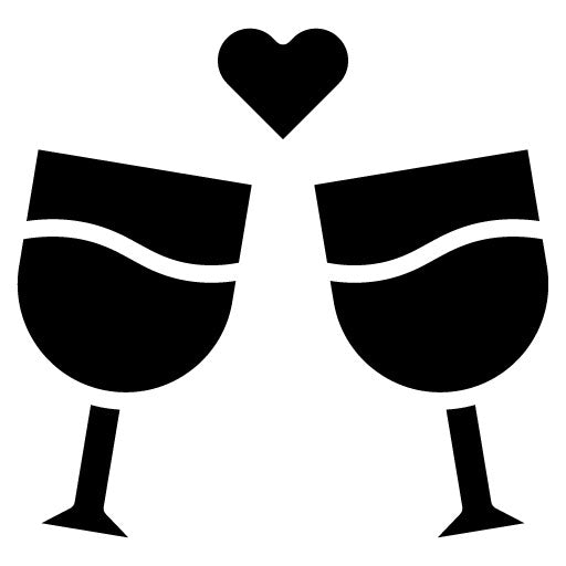 Anniversary Toast Glyph Icon