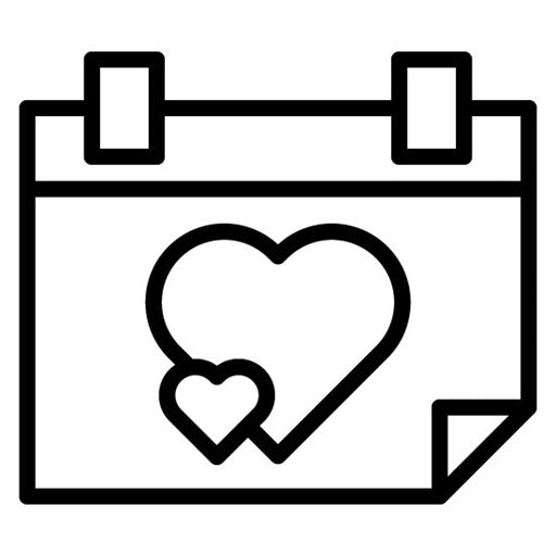 Calendar with Heart Icon