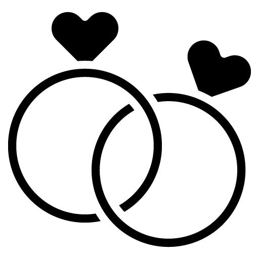 Wedding Bands Glyph Icon