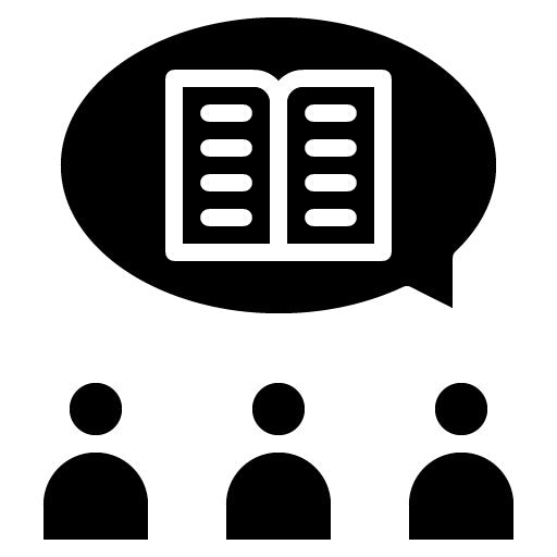 Book Club Glyph Icon